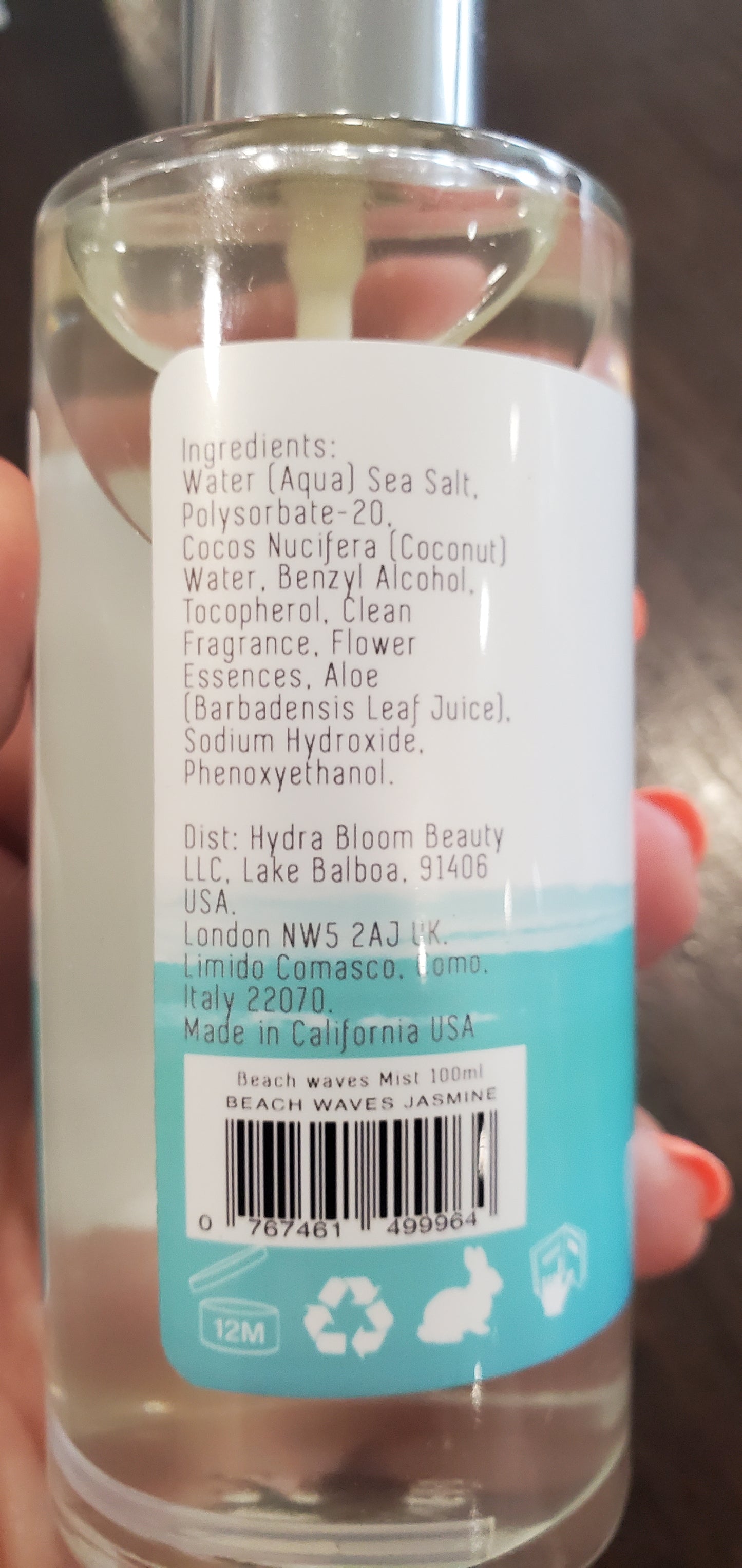 Beach Waves Jasmine Sea Salt Spray