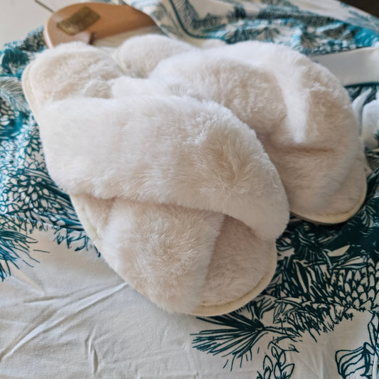 Fluffy slippers