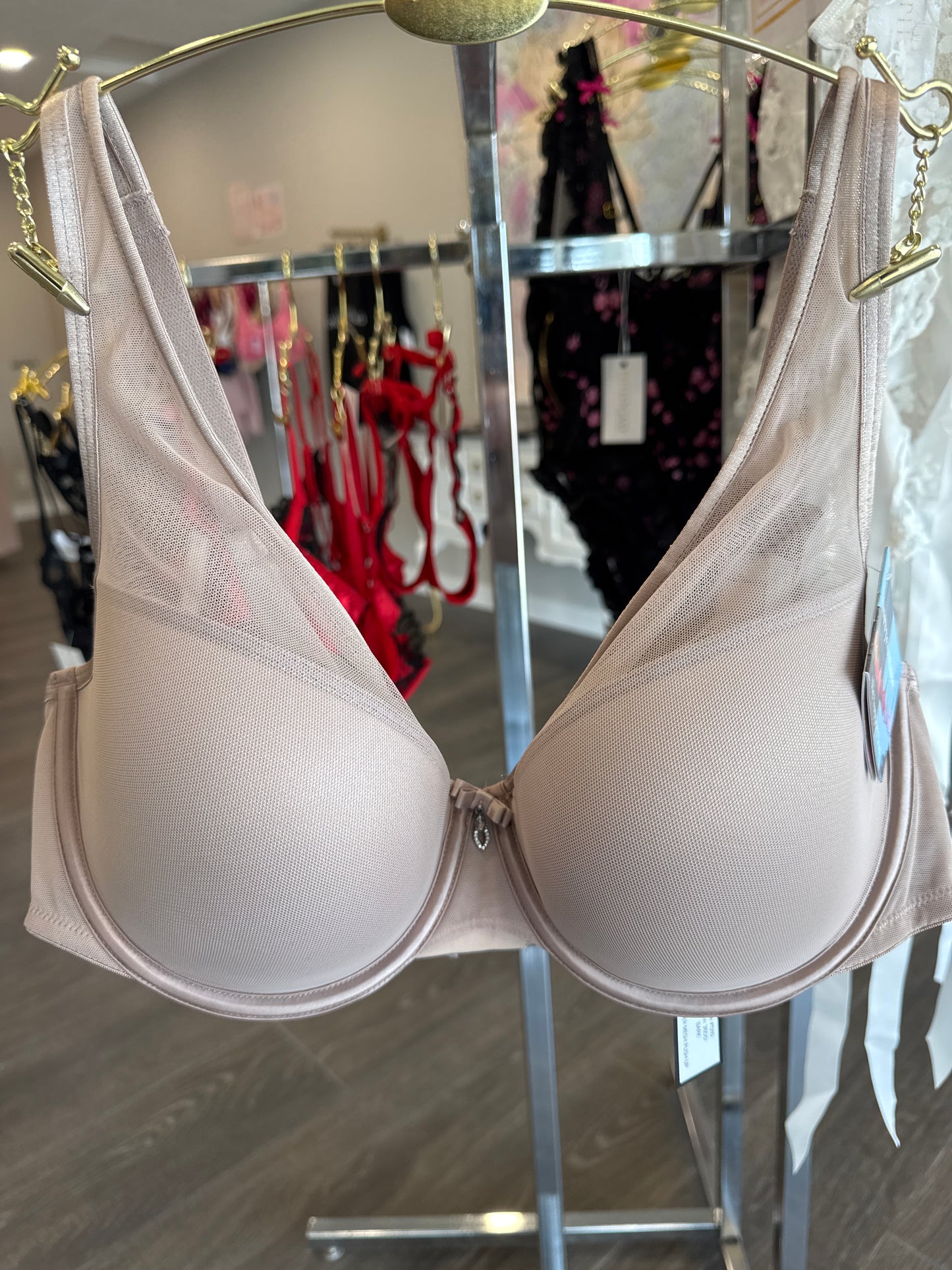 Sheer Mesh T-Shirt Bra