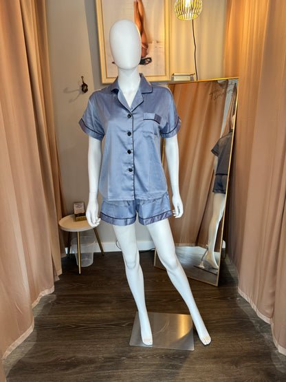 Silk Pajama Short Set