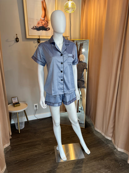 Silk Pajama Short Set