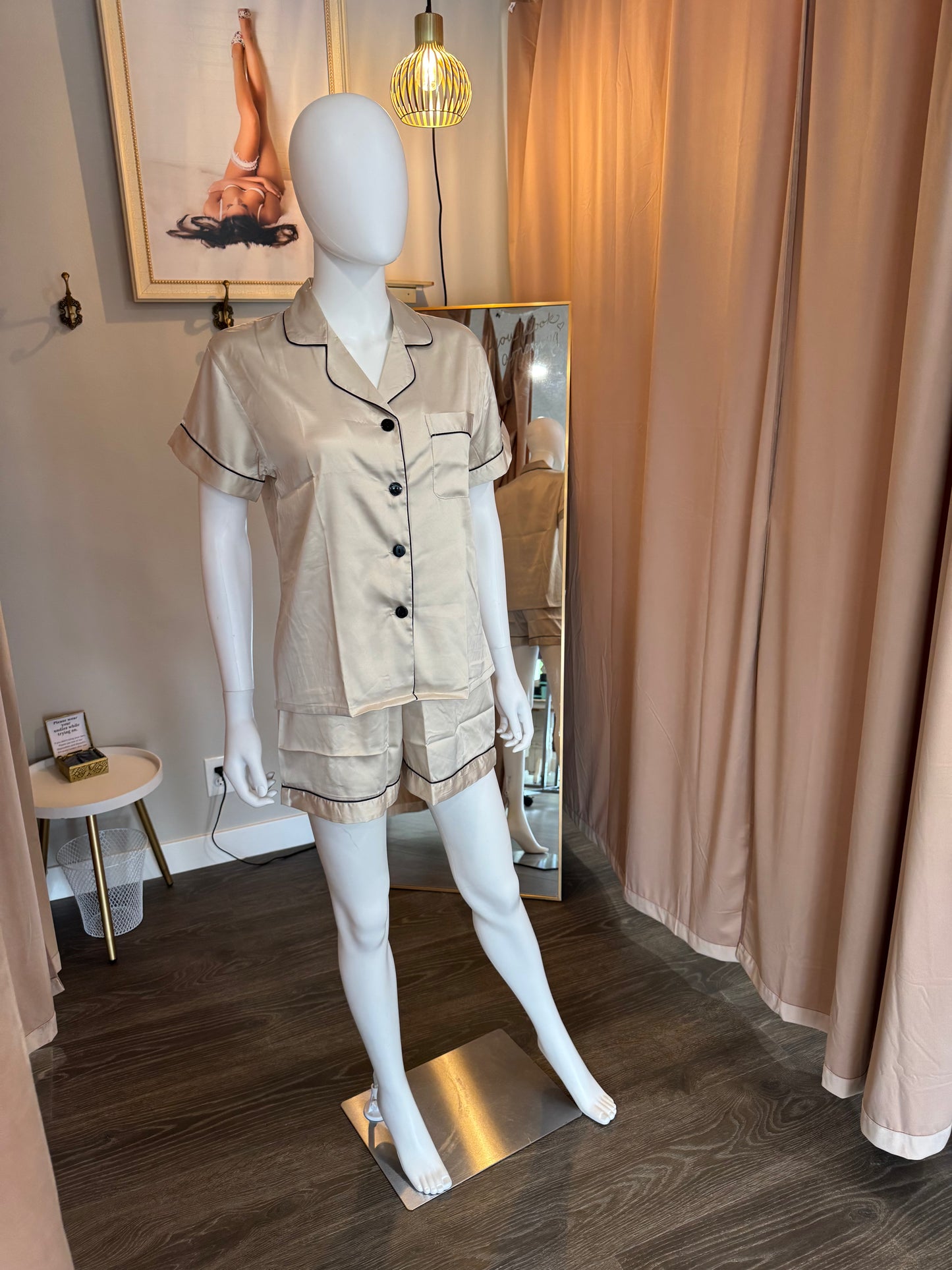 Silk Pajama Short Set