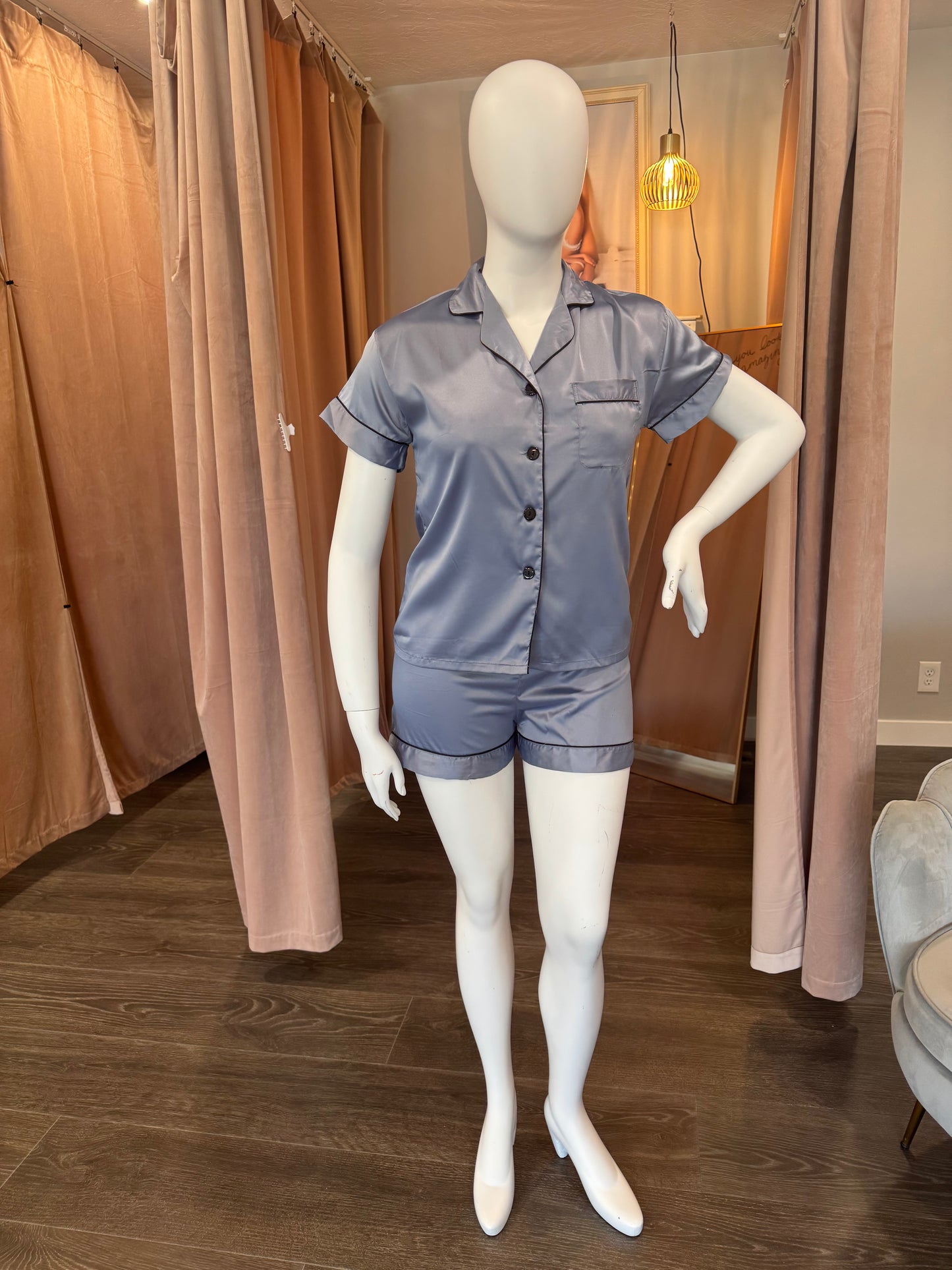 Silk Pajama Short Set