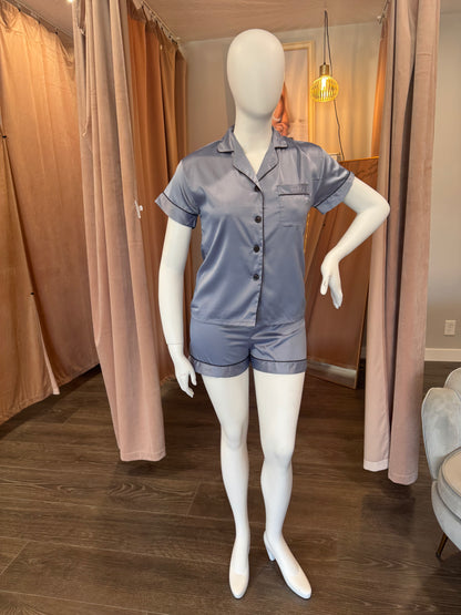 Silk Pajama Short Set