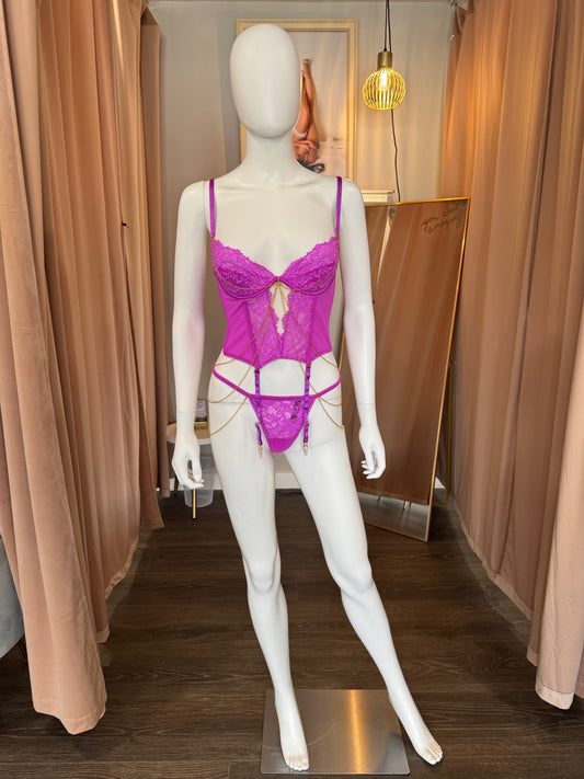 Reanna Lace & Chain Bustier