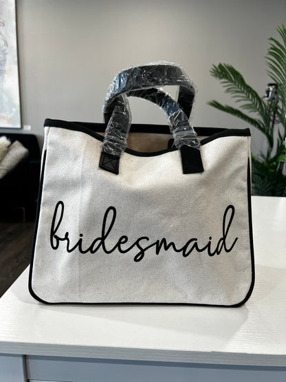 Bridesmaid Canvas Tote