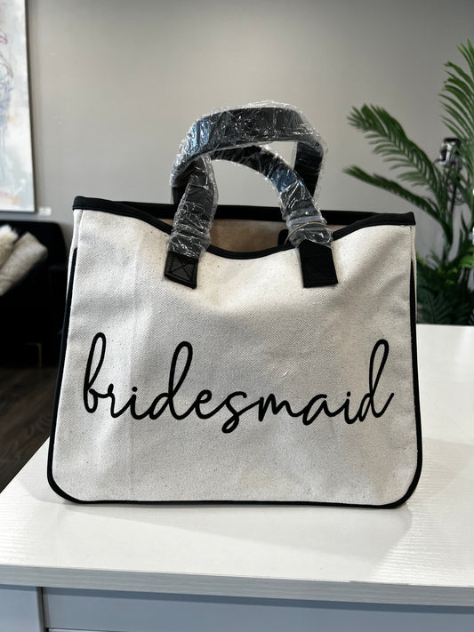 Bridesmaid Canvas Tote