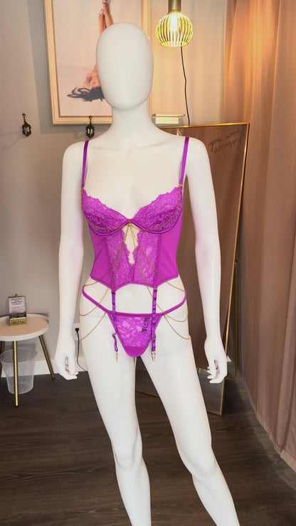 Reanna Lace & Chain Bustier