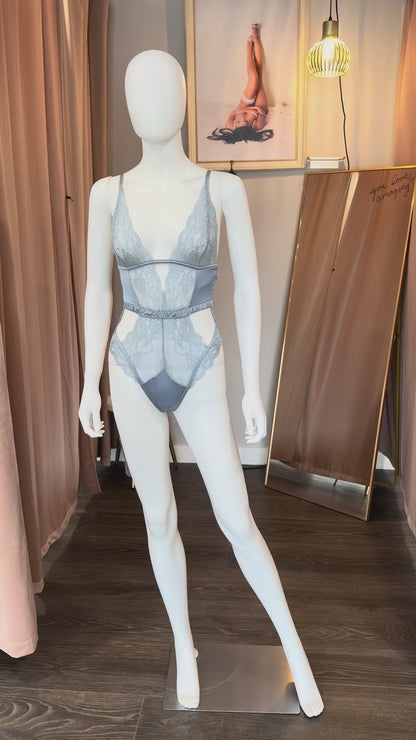 Eloise Satin & Lace Teddy